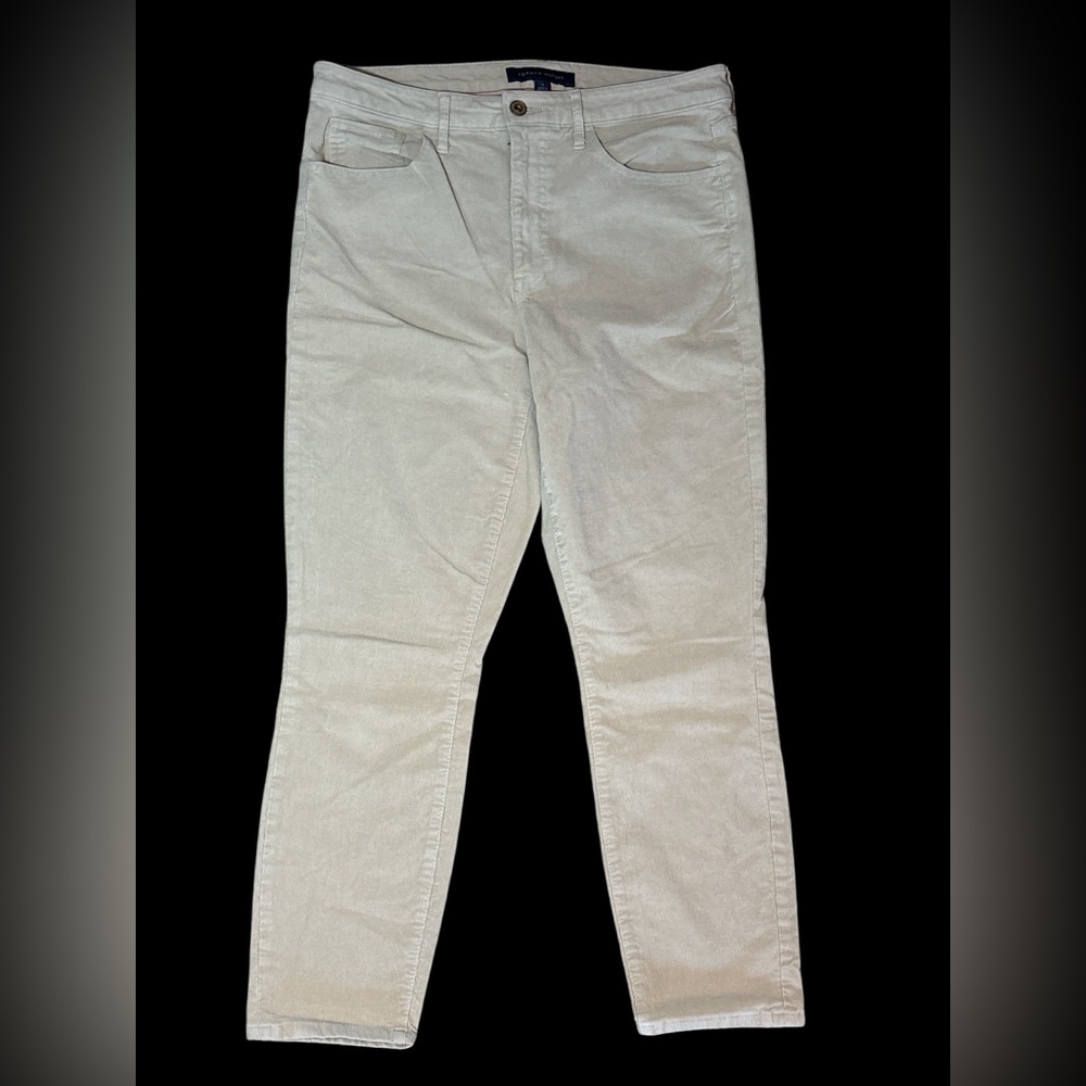 Tommy Hilfiger Beige Corduroy Tribeca Skinny pants jeans  size 12